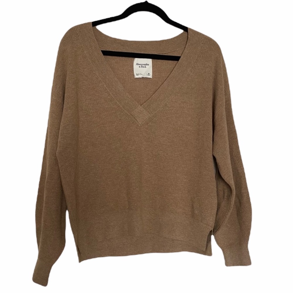 Abercrombie & Fitch Slouchy V-Neck Lounge Sweater